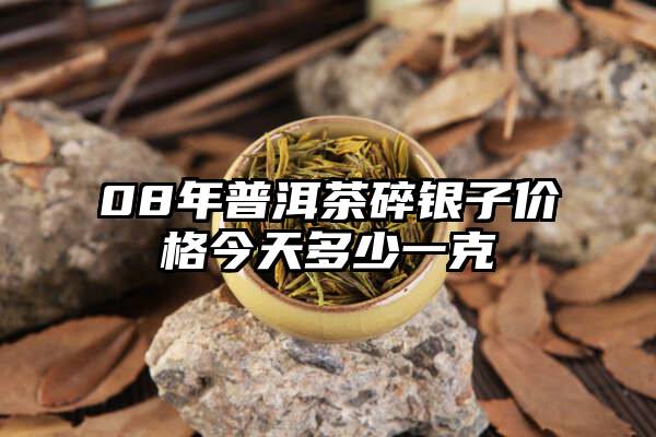 08年普洱茶碎银子价格今天多少一克