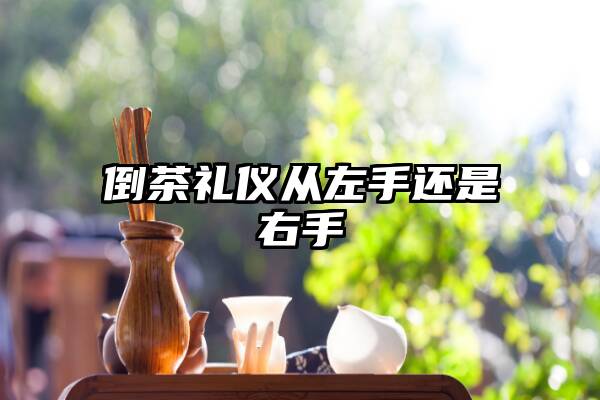 倒茶礼仪从左手还是右手