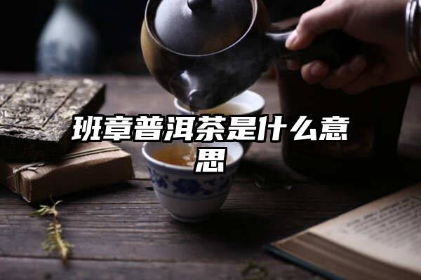 班章普洱茶是什么意思