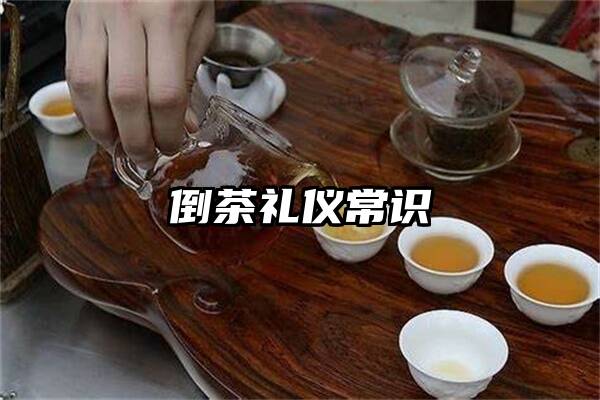 倒茶礼仪常识