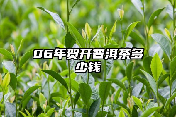 06年贺开普洱茶多少钱