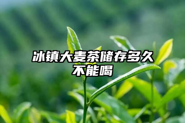 冰镇大麦茶储存多久不能喝