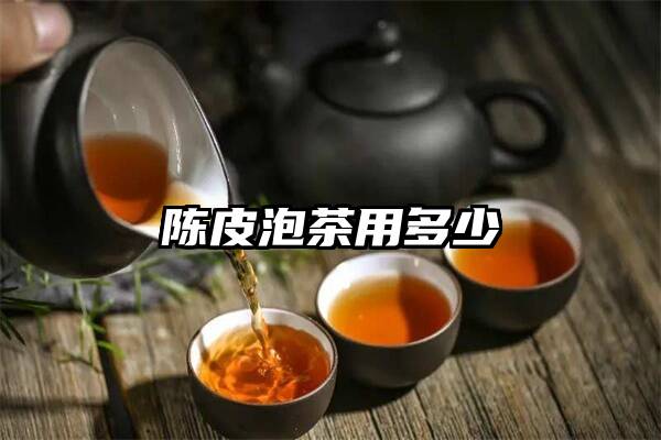 陈皮泡茶用多少