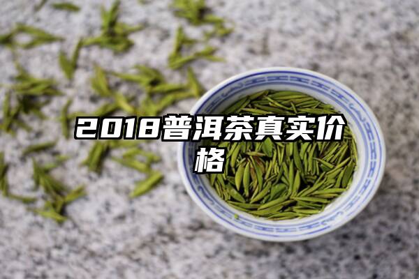 2018普洱茶真实价格