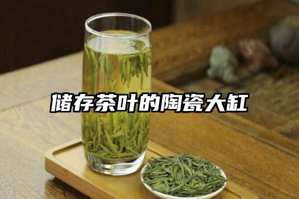 储存茶叶的陶瓷大缸