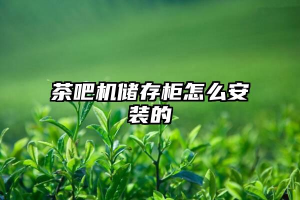 茶吧机储存柜怎么安装的