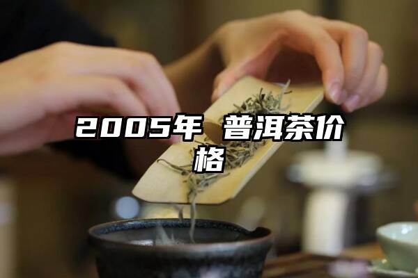 2005年 普洱茶价格