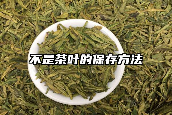 不是茶叶的保存方法