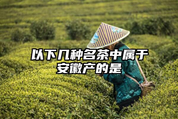 以下几种名茶中属于安徽产的是