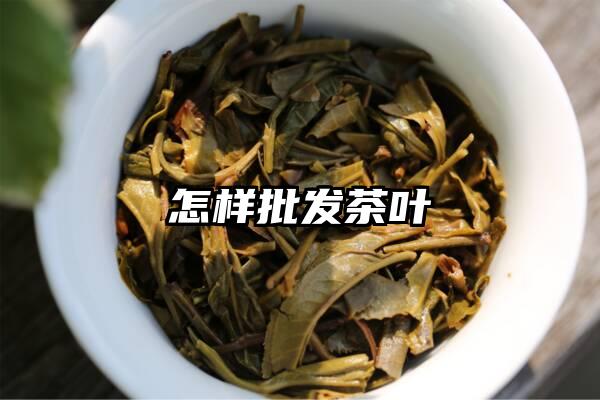 怎样批发茶叶