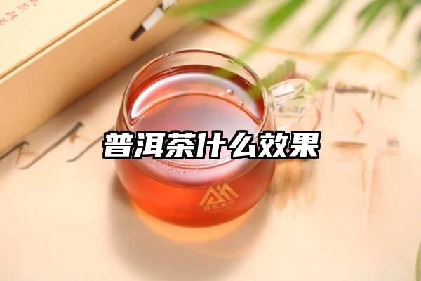 普洱茶什么效果