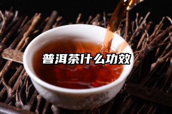 普洱茶什么功效