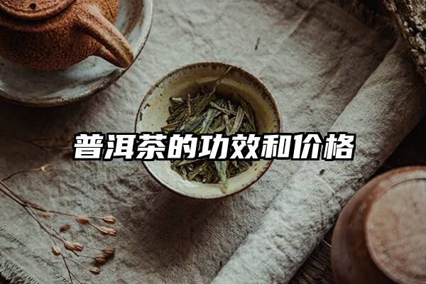 普洱茶的功效和价格