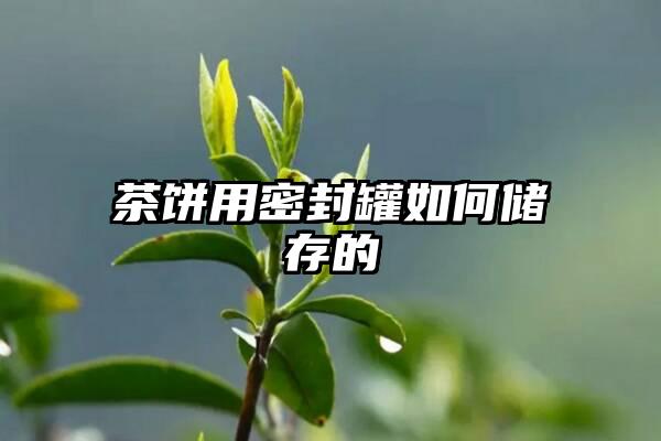 茶饼用密封罐如何储存的