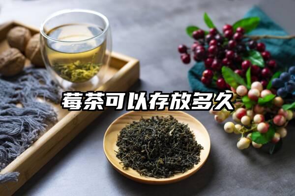 莓茶可以存放多久