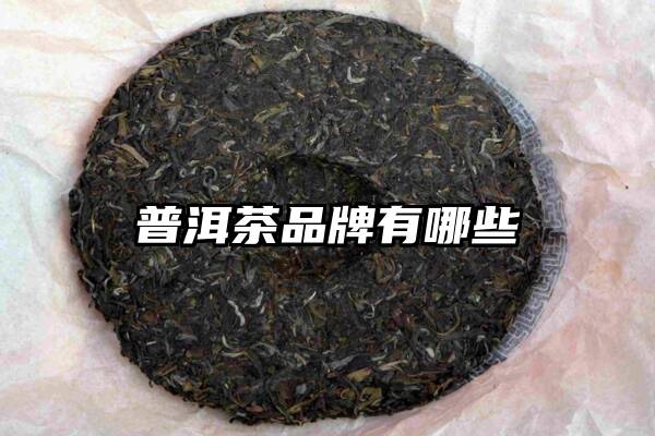 普洱茶品牌有哪些