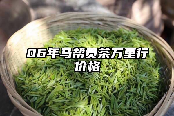 06年马帮贡茶万里行价格