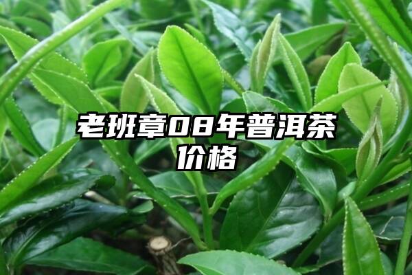 老班章08年普洱茶价格