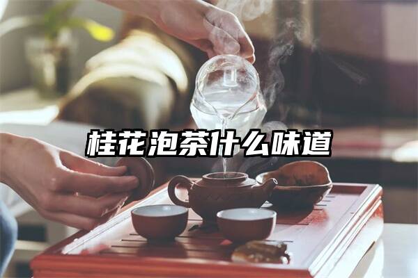 桂花泡茶什么味道