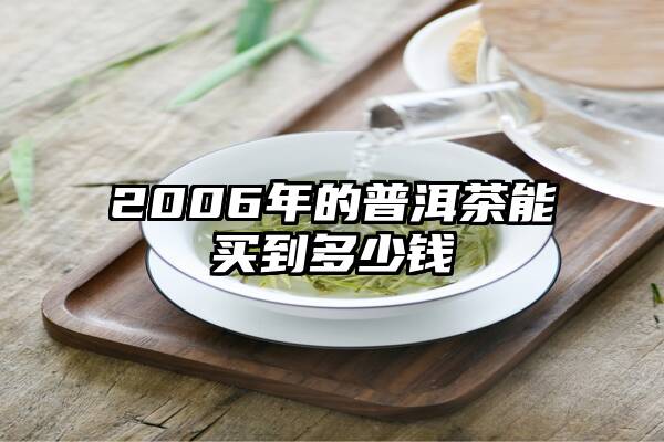 2006年的普洱茶能买到多少钱