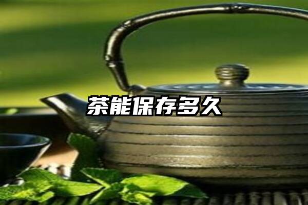 茶能保存多久