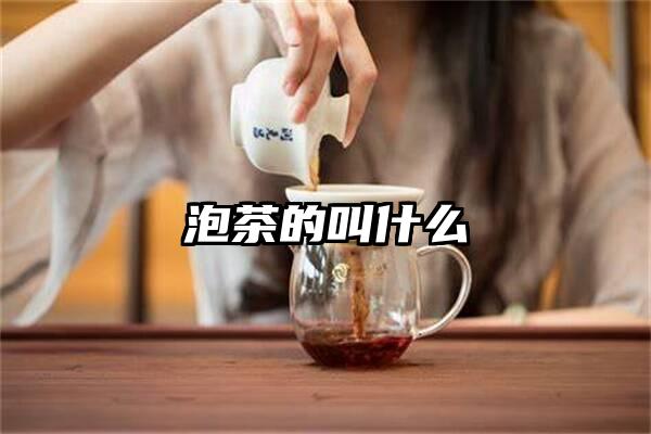 泡茶的叫什么