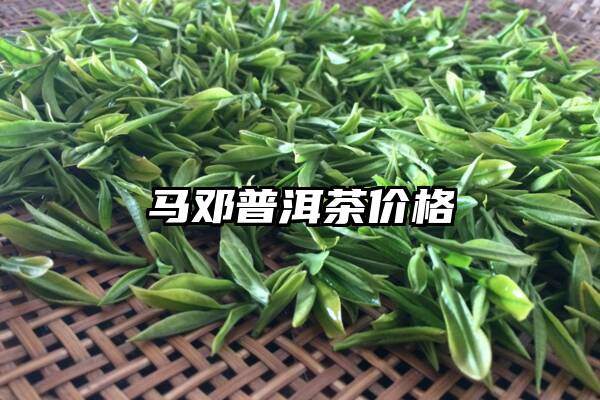 马邓普洱茶价格