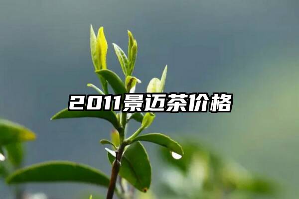 2011景迈茶价格