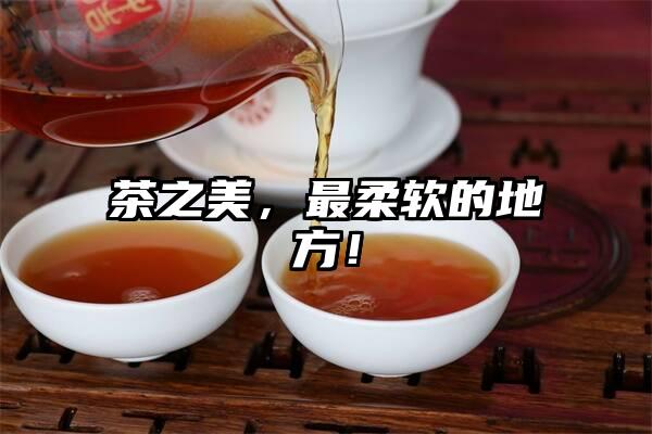 茶之美，最柔软的地方！