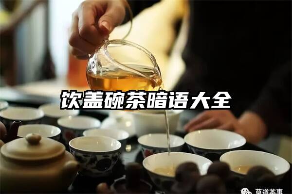 饮盖碗茶暗语大全