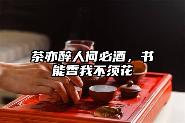 茶亦醉人何必酒，书能香我不须花