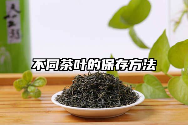 不同茶叶的保存方法