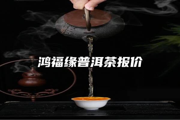 鸿福缘普洱茶报价