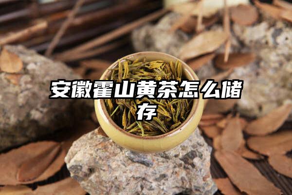 安徽霍山黄茶怎么储存