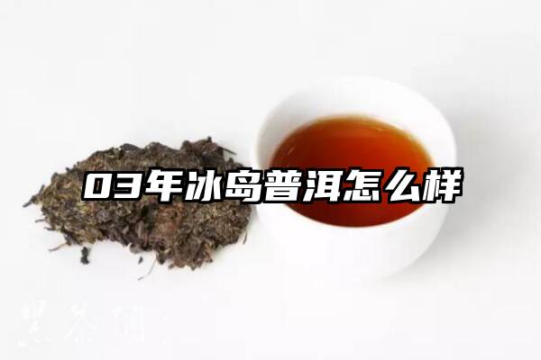 03年冰岛普洱怎么样