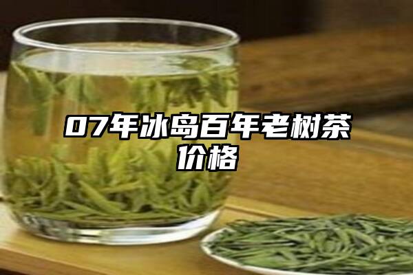 07年冰岛百年老树茶价格