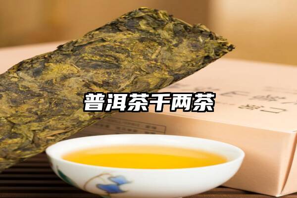 普洱茶千两茶