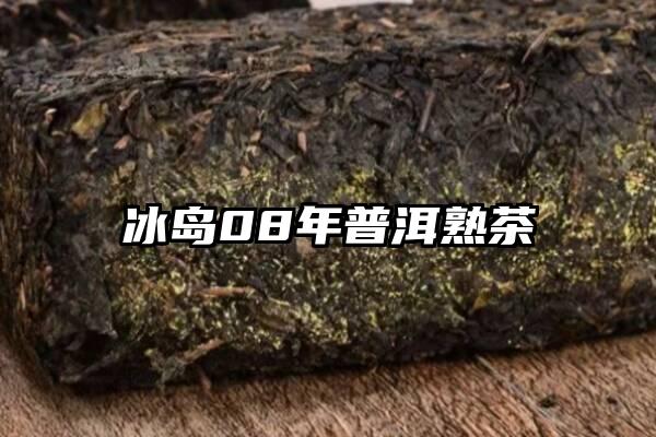 冰岛08年普洱熟茶