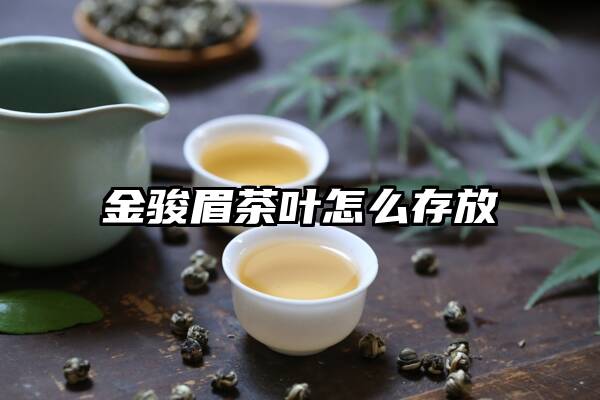 金骏眉茶叶怎么存放