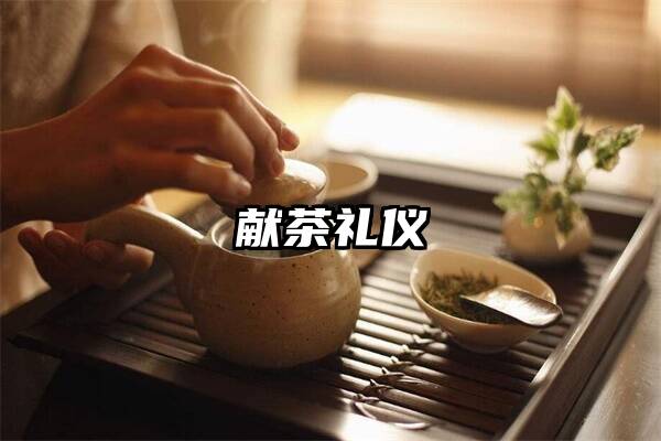 献茶礼仪