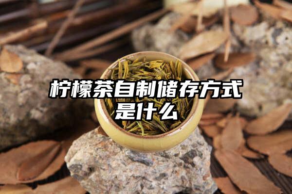 柠檬茶自制储存方式是什么