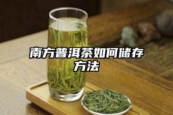 南方普洱茶如何储存方法