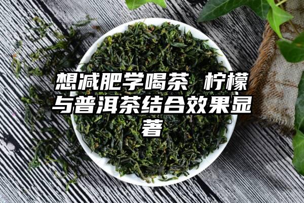 想减肥学喝茶 柠檬与普洱茶结合效果显著