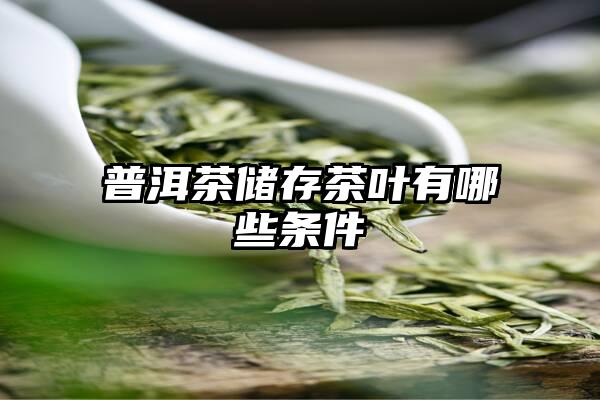 普洱茶储存茶叶有哪些条件