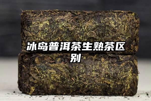 冰岛普洱茶生熟茶区别