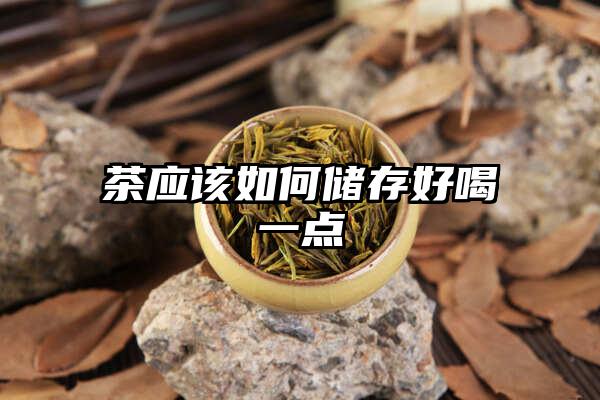 茶应该如何储存好喝一点