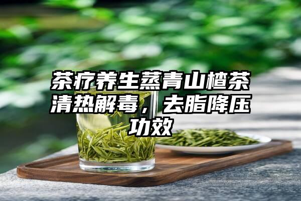 茶疗养生蒸青山楂茶清热解毒，去脂降压功效