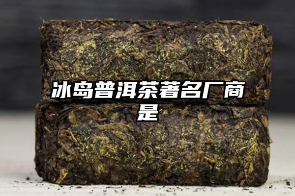 冰岛普洱茶著名厂商是