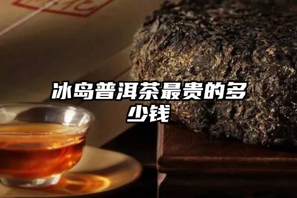 冰岛普洱茶最贵的多少钱