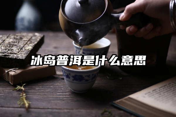 冰岛普洱是什么意思